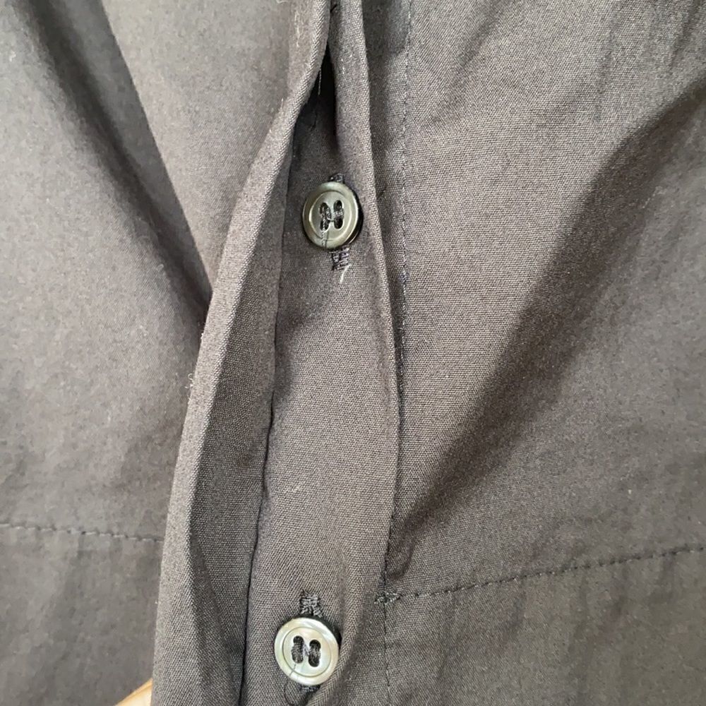 Nice Cotton Poplin Button Front Top - Picture 6 of 7